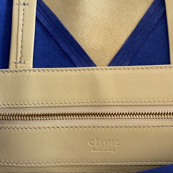 Celine Vertical Blue Cabas Tote - Picture 13 of 14